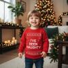 image:imageTstars Ive Been Naughty Sweatshirt Toddler Kids Ugly Christmas Sweater StyleNaughty  Red