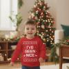 image:imageTstars Ive Been Naughty Sweatshirt Toddler Kids Ugly Christmas Sweater StyleNice  Red