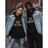 image:imageTstars King amp Queen Matching Couple Hoodie Set  His amp Hers Pullover Hoodies  Valentines Day Gift for CouplesBlack