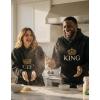 image:imageTstars King amp Queen Matching Couple Hoodie Set  His amp Hers Pullover Hoodies  Valentines Day Gift for CouplesBlack