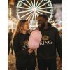 image:imageTstars King amp Queen Matching Couple Hoodie Set  His amp Hers Pullover Hoodies  Valentines Day Gift for CouplesBlack