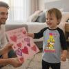 image:imageTstars Paw Patrol Rubble Valentines Day Shirt for Toddlers and Kids  Loads of Love Valentine Raglan 34 Sleeve TeeDigging  Dark Gray