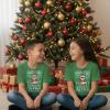 image:imageTstars Santa Floss Dancing Shirt for Kids Youth  Boys Girls Reindeer Holiday Christmas Ugly Sweater Style TeeFloss  Green