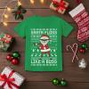 image:imageTstars Santa Floss Dancing Shirt for Kids Youth  Boys Girls Reindeer Holiday Christmas Ugly Sweater Style TeeFloss  Green