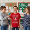 image:imageTstars Santa Floss Dancing Shirt for Kids Youth  Boys Girls Reindeer Holiday Christmas Ugly Sweater Style TeeFloss  Red