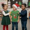 image:imageTstars Santa Floss Dancing Shirt for Kids Youth  Boys Girls Reindeer Holiday Christmas Ugly Sweater Style TeeReindeer  Green