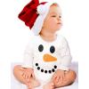 image:imageTstars Snowman Outfit for Baby Boy Girl Christmas Holiday Baby Long Sleeve BodysuitWhite