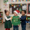 image:imageTstars ToddlerYouth Game On Santa Long Sleeve Christmas Gaming Shirt Funny Holiday Tee for Kids Boys and GirlsConstruciton  Green