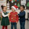 image:imageTstars ToddlerYouth Game On Santa Long Sleeve Christmas Gaming Shirt Funny Holiday Tee for Kids Boys and GirlsConstruciton  Red