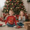 image:imageTstars ToddlerYouth Game On Santa Long Sleeve Christmas Gaming Shirt Funny Holiday Tee for Kids Boys and GirlsConstruciton  Red