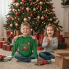 image:imageTstars ToddlerYouth Game On Santa Long Sleeve Christmas Gaming Shirt Funny Holiday Tee for Kids Boys and GirlsExcavator  Green