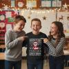 image:imageTstars ToddlerYouth Game On Santa Long Sleeve Christmas Gaming Shirt Funny Holiday Tee for Kids Boys and GirlsFlossing  Black