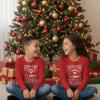 image:imageTstars ToddlerYouth Game On Santa Long Sleeve Christmas Gaming Shirt Funny Holiday Tee for Kids Boys and GirlsFlossing  Red