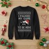 image:imageTstars ToddlerYouth Game On Santa Long Sleeve Christmas Gaming Shirt Funny Holiday Tee for Kids Boys and GirlsPaused  Black