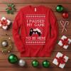 image:imageTstars ToddlerYouth Game On Santa Long Sleeve Christmas Gaming Shirt Funny Holiday Tee for Kids Boys and GirlsPaused  Red