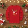 image:imageTstars ToddlerYouth Game On Santa Long Sleeve Christmas Gaming Shirt Funny Holiday Tee for Kids Boys and GirlsRed Nose  Red