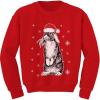 image:imageTstars Bunny Rabbit Santa Hat Ugly Christmas Sweater Cute Toddler Kids SweatshirtRed