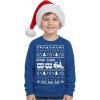 image:imageTstars Choo Choo Train Boys Ugly Christmas Sweatshirt Tacky Sweater Style Xmas Holiday Youth Kids Sweatshirts Medium Blue