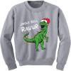 image:imageTstars Christmas Pullover for Kids Jingle Bell Rawr T Rex Santa Youth Kids SweatshirtGray