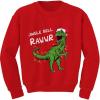 image:imageTstars Christmas Pullover for Kids Jingle Bell Rawr T Rex Santa Youth Kids SweatshirtRed