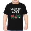 image:imageTstars Farm Tractor Valentine Toddler Shirt  Loads of Love Kids T Shirt Valentines Day Top for BoysBlack