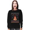image:imageTstars Pizza Ugly Christmas Sweater Funny Xmas Pizza Tree Women SweatshirtBlack