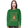 image:imageTstars Pizza Ugly Christmas Sweater Funny Xmas Pizza Tree Women SweatshirtGreen
