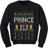 image:imageTstars Prince Elf Ugly Christmas Sweater Boys Xmas Family Elf Toddler Kids SweatshirtBlack
