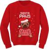 image:imageTstars Santa Paws Pug Ugly Christmas Sweater Kids Sweatshirt Dog Long Sleeve TShirt 3T Red