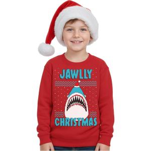 image:imageTstars Ive Been Naughty Sweatshirt Toddler Kids Ugly Christmas Sweater StyleJawlly  Red