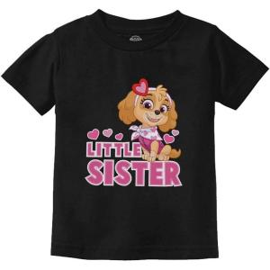 image:imageTstars Paw Patrol Little Sister Outfit Skye Baby Girl Sibling Infant Kids TShirtBlack