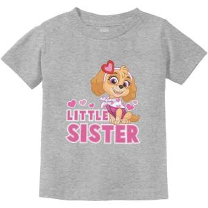 image:imageTstars Paw Patrol Little Sister Outfit Skye Baby Girl Sibling Infant Kids TShirtGray