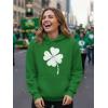 image:imageTstars Funny St Patricks Day Hoodie for Women amp Teen Girls  Irish Shamrock Clover Pullover SweatshirtClover  Green