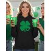 image:imageTstars Funny St Patricks Day Hoodie for Women amp Teen Girls  Irish Shamrock Clover Pullover SweatshirtHeart Clover  Black