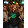 image:imageTstars Funny St Patricks Day Hoodie for Women amp Teen Girls  Irish Shamrock Clover Pullover SweatshirtHeart Clover  Black