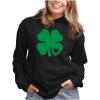 image:imageTstars Funny St Patricks Day Hoodie for Women amp Teen Girls  Irish Shamrock Clover Pullover SweatshirtHeart Clover  Black
