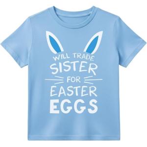 image:imageTstars Funny Holiday Shirts for Kids  St Patricks Day amp Easter Tees for Infant Toddler Boys amp GirlsEaster Sister  California Blue