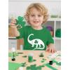 image:imageTstars St Patricks Day Dinosaur Shirt  Irish Shamrock Clover Infant amp Toddler Kids Tee for Boys GirlsBelly Clover  Green