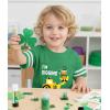 image:imageTstars St Patricks Day Dinosaur Shirt  Irish Shamrock Clover Infant amp Toddler Kids Tee for Boys GirlsDigging J  Green