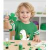 image:imageTstars St Patricks Day Dinosaur Shirt  Irish Shamrock Clover Infant amp Toddler Kids Tee for Boys GirlsRiding J  Green