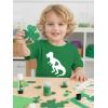 image:imageTstars St Patricks Day Dinosaur Shirt  Irish Shamrock Clover Infant amp Toddler Kids Tee for Boys GirlsTrex  Green
