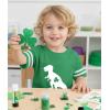 image:imageTstars St Patricks Day Dinosaur Shirt  Irish Shamrock Clover Infant amp Toddler Kids Tee for Boys GirlsTrex J  Green