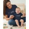 image:imageTstars Wild One Mommy and Me Outfits  Cute Matching Shirt Set for Babys 1st Birthday and Mothers DayFaith  Navy Mom  Navy Baby