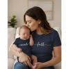 image:imageTstars Wild One Mommy and Me Outfits  Cute Matching Shirt Set for Babys 1st Birthday and Mothers DayFaith  Navy Mom  Navy Baby