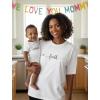image:imageTstars Wild One Mommy and Me Outfits  Cute Matching Shirt Set for Babys 1st Birthday and Mothers DayFaith  White Mom  White Baby