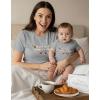 image:imageTstars Wild One Mommy and Me Outfits  Cute Matching Shirt Set for Babys 1st Birthday and Mothers DayFirst  Gray Mom  Gray Baby