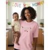 image:imageTstars Wild One Mommy and Me Outfits  Cute Matching Shirt Set for Babys 1st Birthday and Mothers DayFirst  Light Pink Mom  Natural Baby