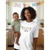 image:imageTstars Wild One Mommy and Me Outfits  Cute Matching Shirt Set for Babys 1st Birthday and Mothers DayFirst  White Mom  Sage Baby
