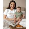 image:imageTstars Wild One Mommy and Me Outfits  Cute Matching Shirt Set for Babys 1st Birthday and Mothers DayFirst  White Mom  Sage Baby