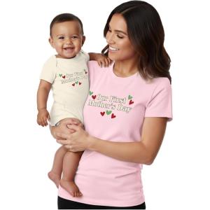 image:imageTstars Wild One Mommy and Me Outfits  Cute Matching Shirt Set for Babys 1st Birthday and Mothers DayFirst  Light Pink Mom  Natural Baby